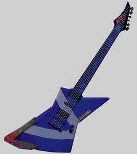 Kitty's guitar - Game ready asset